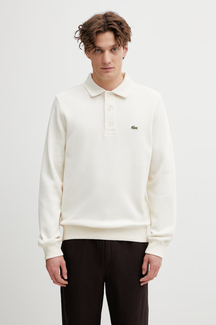 Βαμβακερή μπλούζα Lacoste