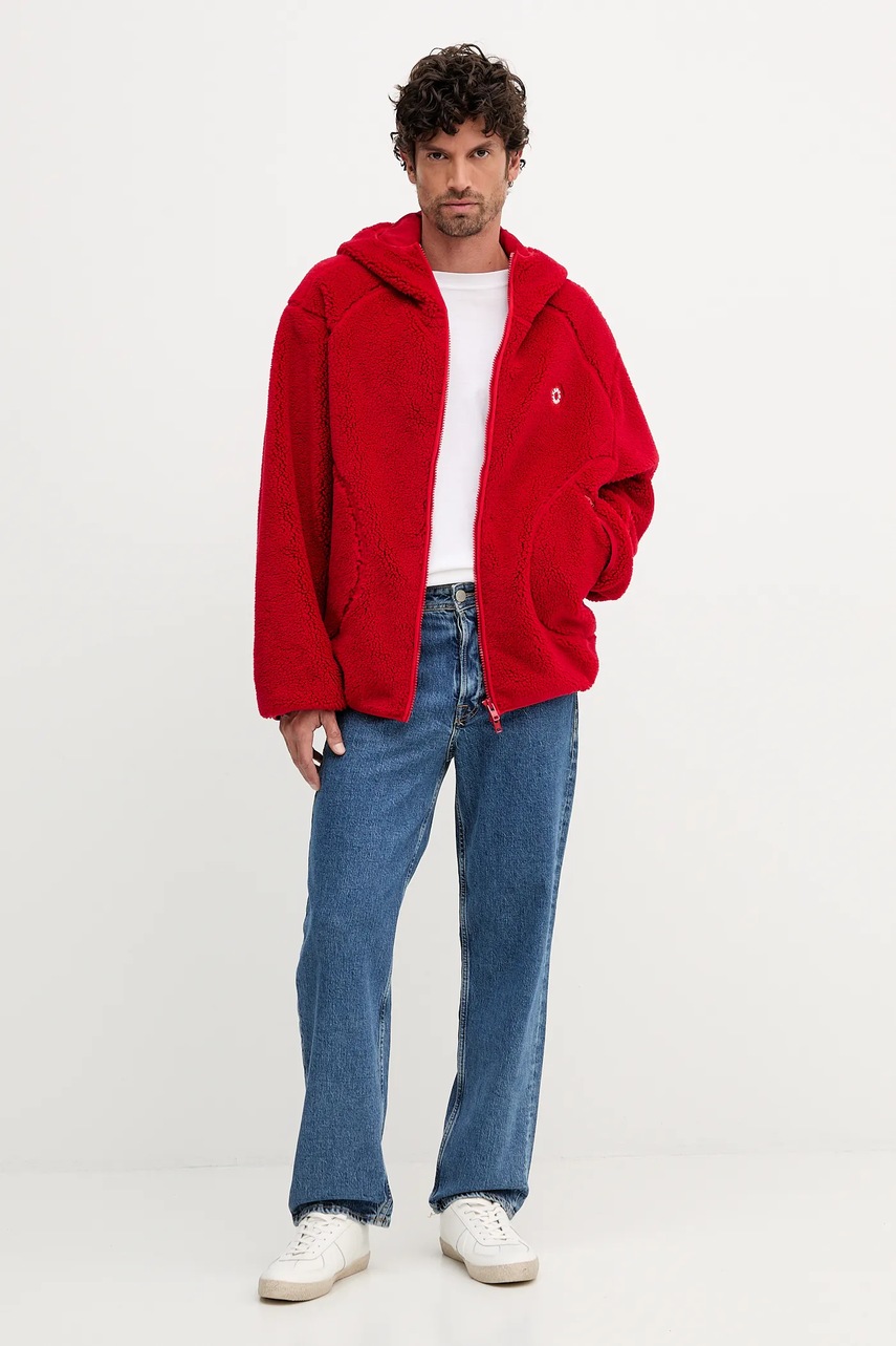 Кофта Kenzo цвет красный однотонная FF65BL5504FP