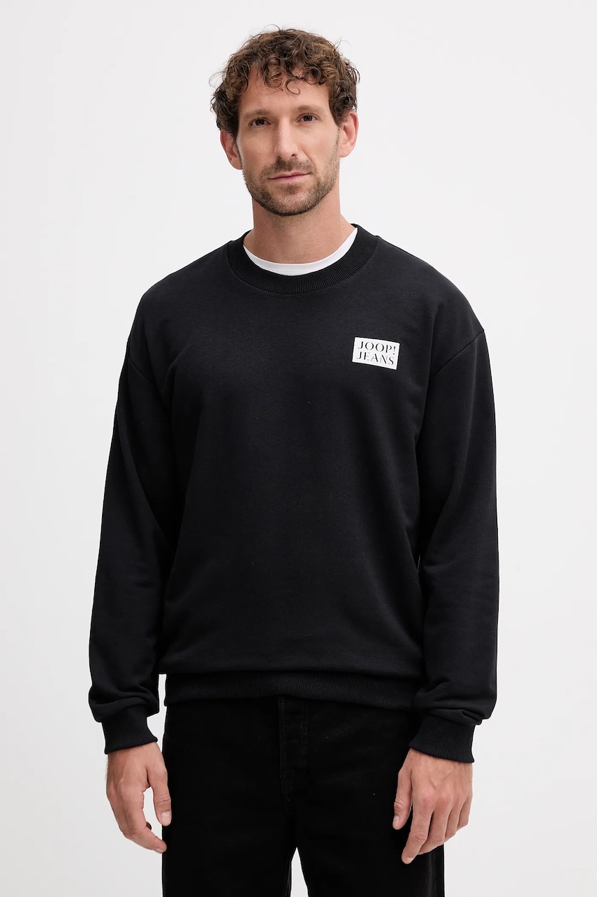 Joop! bluză culoarea negru, cu imprimeu, 30047005