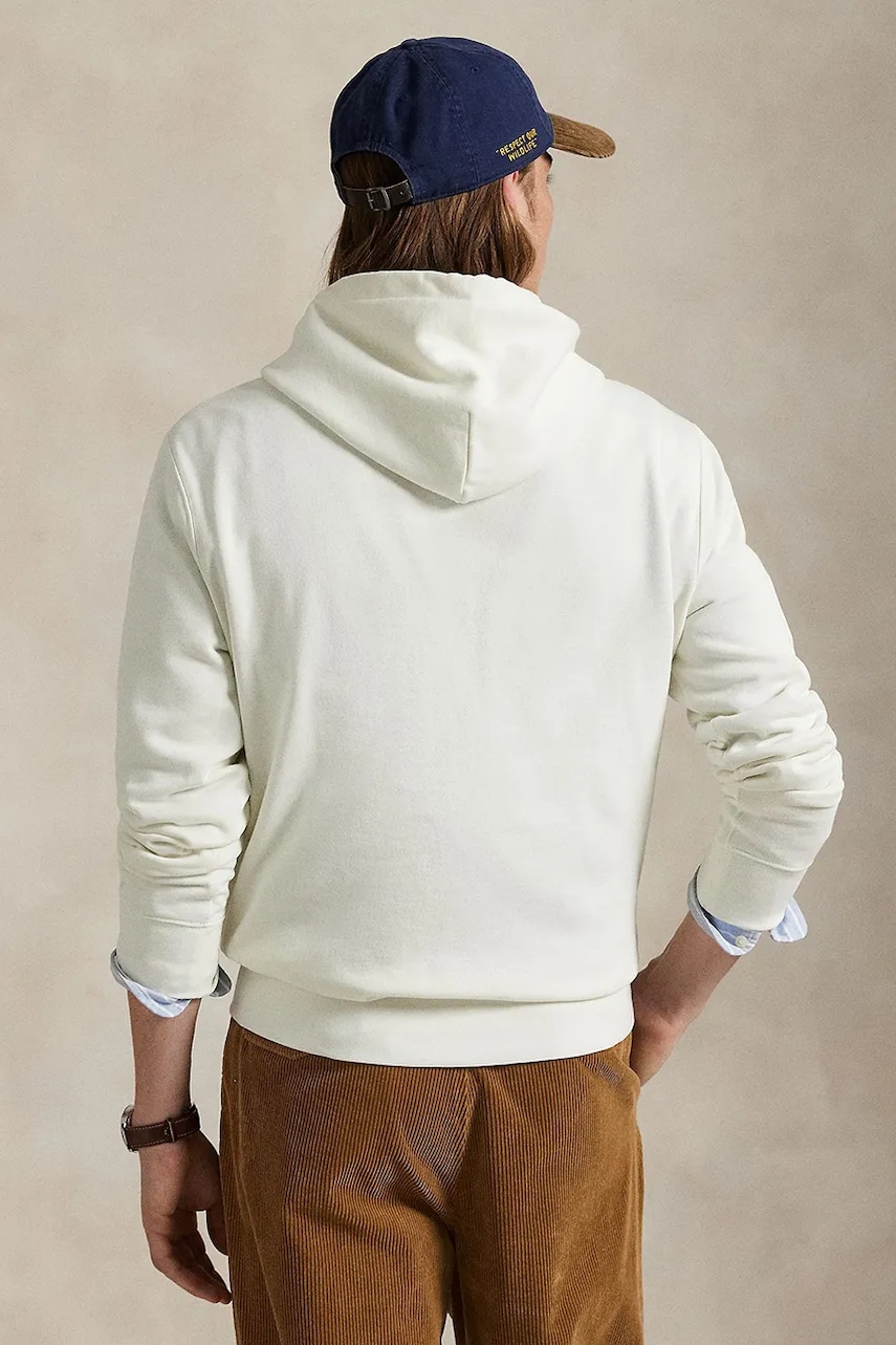 Кофта Polo Ralph Lauren цвет белый с капюшоном 710980306 Кофта Polo Ralph Lauren цвет белый с капюшоном 710980306