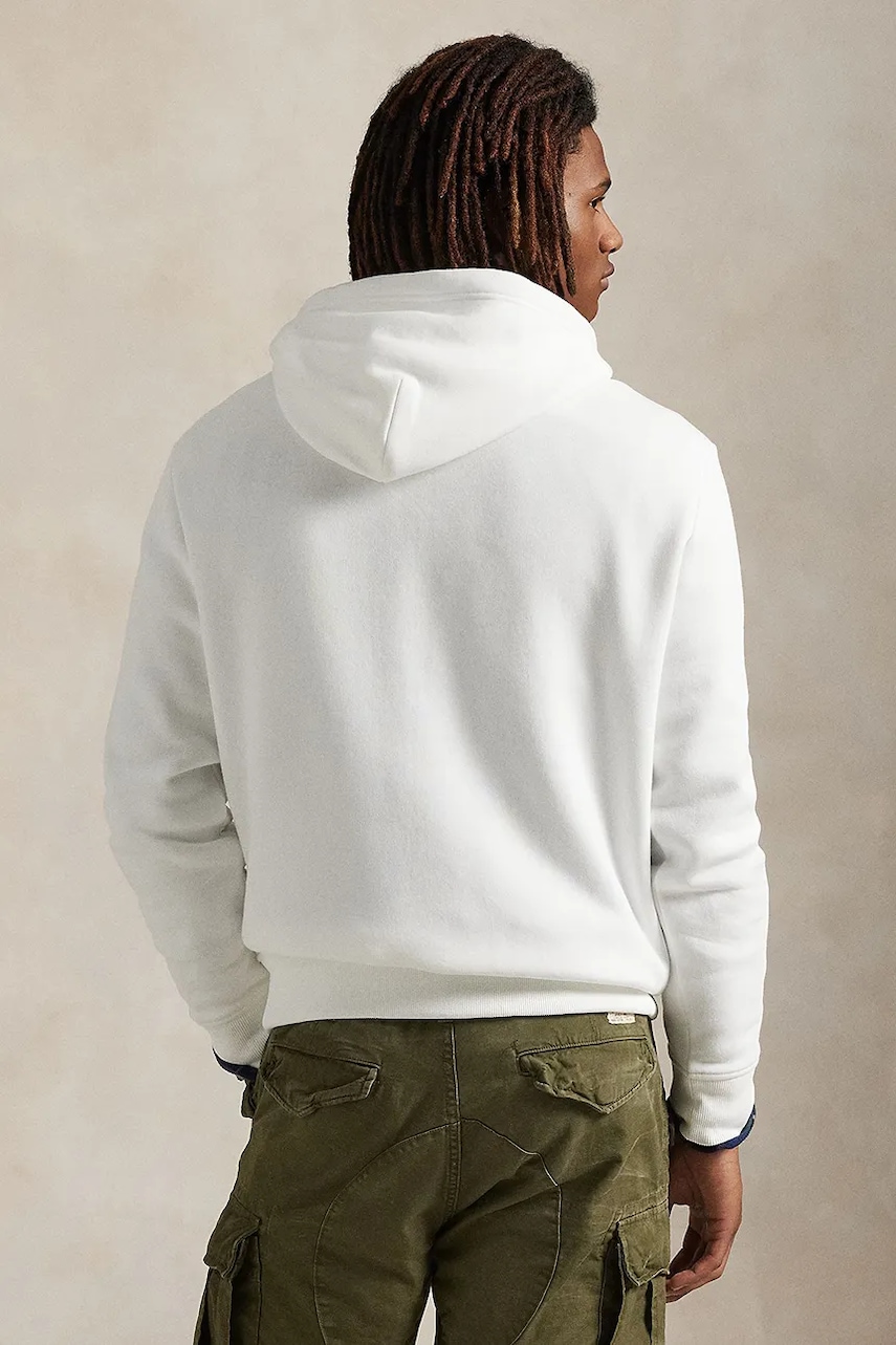 Кофта Polo Ralph Lauren цвет белый с капюшоном 710981149 Кофта Polo Ralph Lauren цвет белый с капюшоном 710981149