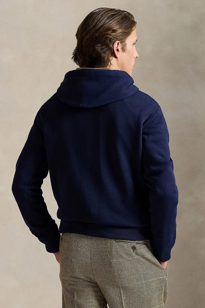 Кофта Polo Ralph Lauren цвет синий с капюшоном 710981149