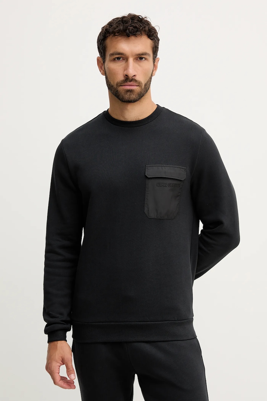 Colmar hanorac de bumbac culoarea negru, uni, 6283.6ZJ