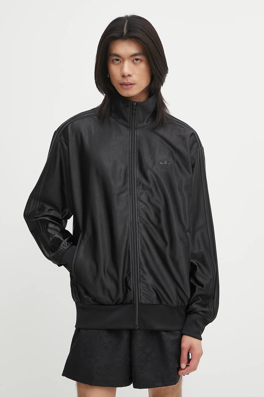 adidas Originals bluza Firebird culoarea negru, cu imprimeu, JW5960