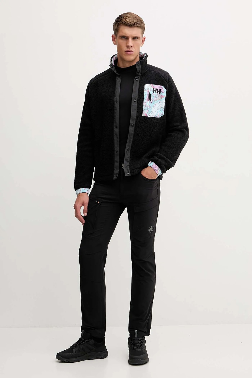 Флисовая кофта Helly Hansen PANORAMA цвет чёрный однотонная 63348