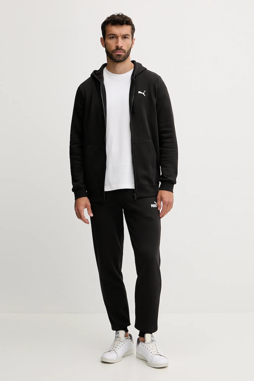 Кофта Puma цвет чёрный с капюшоном однотонная 682590 Кофта Puma цвет чёрный с капюшоном однотонная 682590