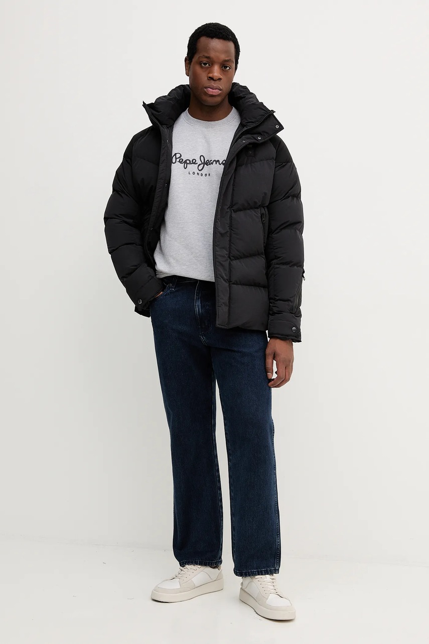 Кофта Pepe Jeans цвет серый с принтом PM5800018