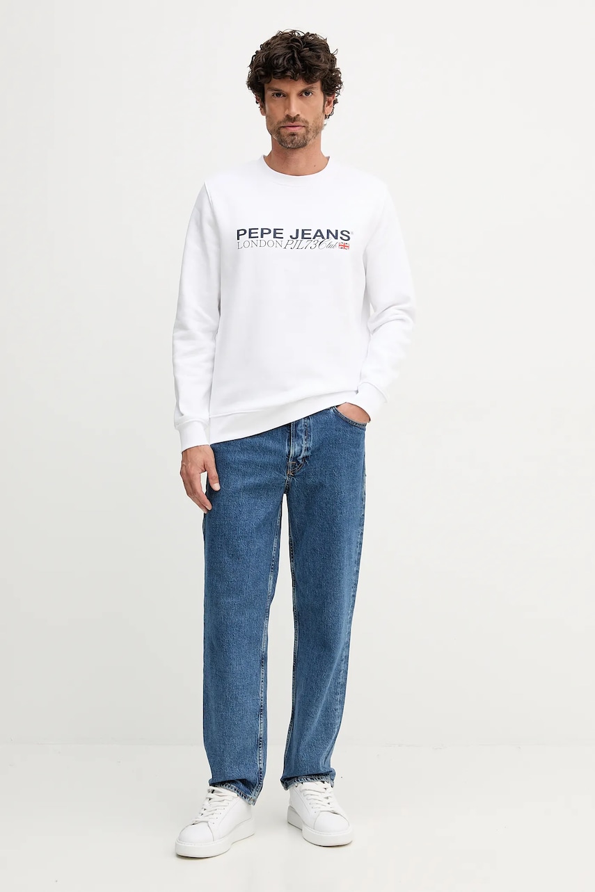 Кофта Pepe Jeans цвет белый с принтом PM5800029 Кофта Pepe Jeans цвет белый с принтом PM5800029