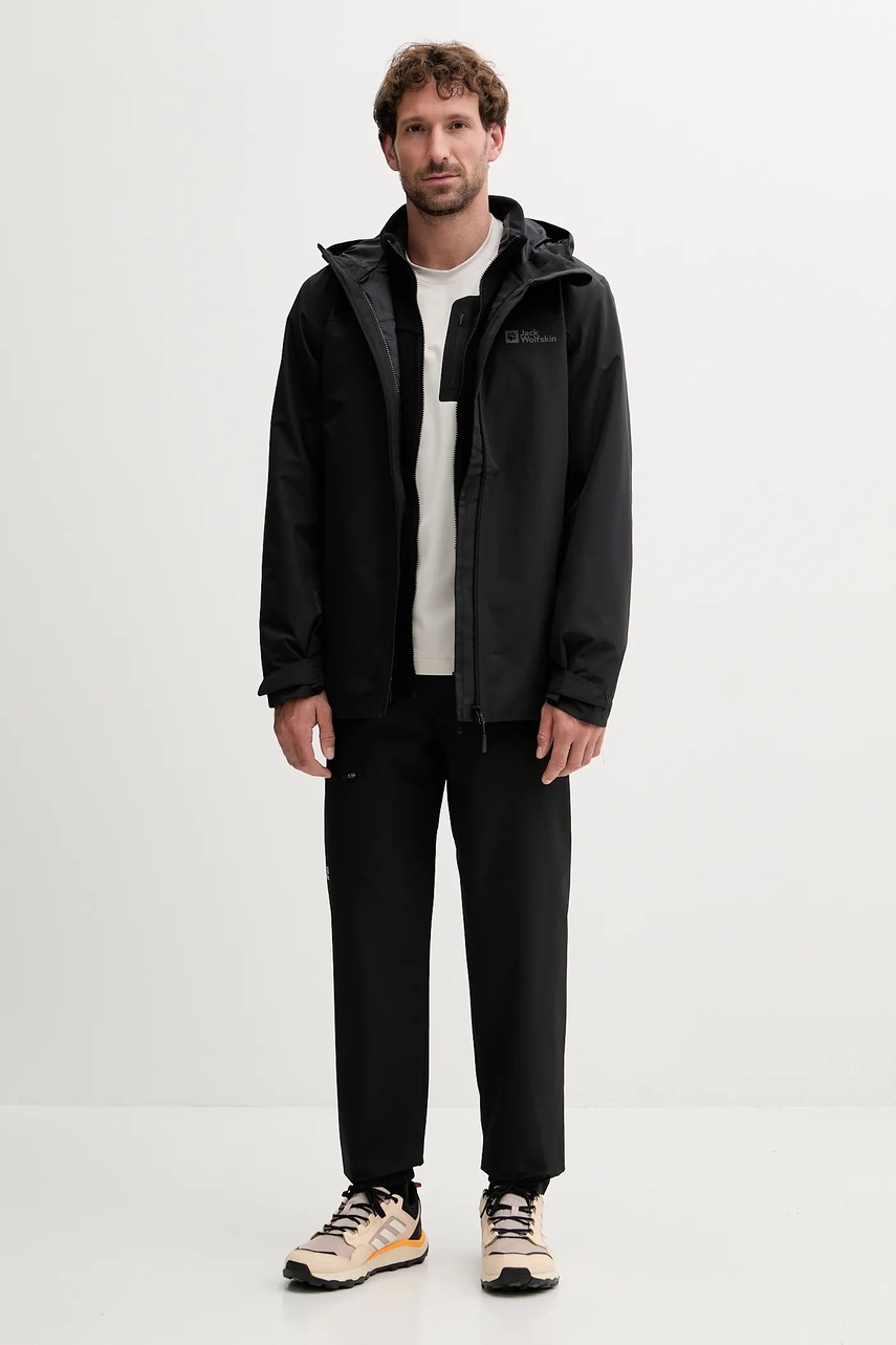 Спортивный лонгслив Jack Wolfskin PRELIGHT цвет бежевый с принтом A65168 Спортивный лонгслив Jack Wolfskin PRELIGHT цвет бежевый с принтом A65168