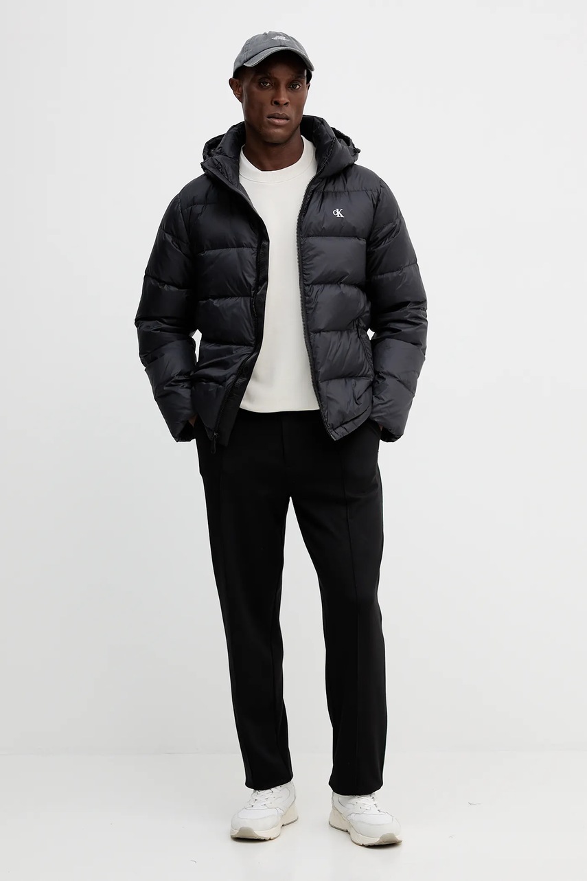 Хлопковая кофта Calvin Klein Jeans цвет бежевый однотонная LV04RC296G