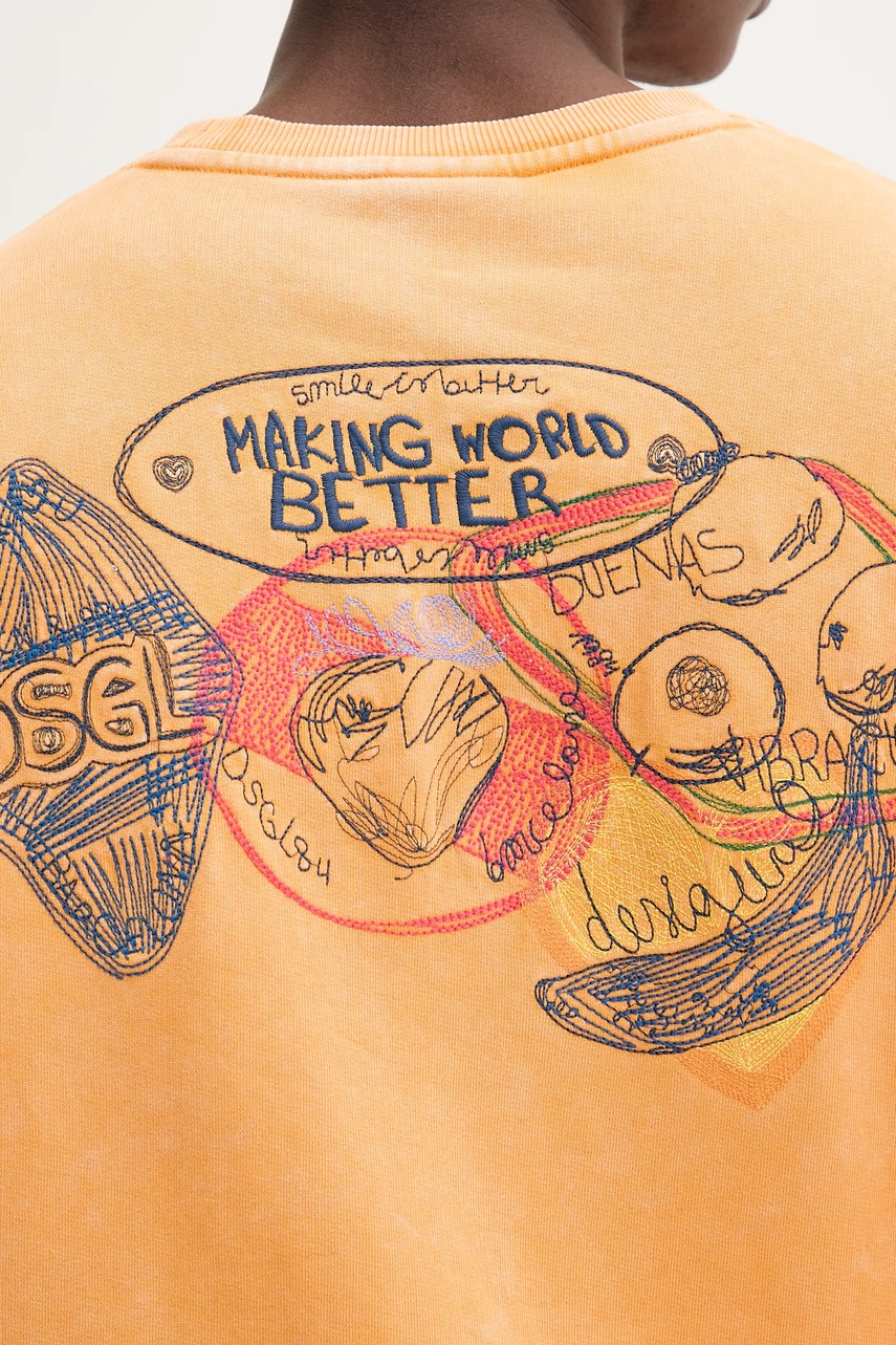 Bavlněná mikina Desigual BUDA (obrázek 5)