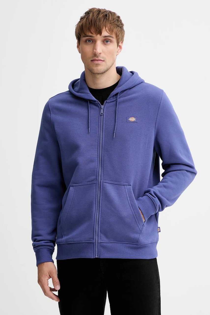Dickies bluză culoarea violet, cu glugă, uni, DK0A4XD3