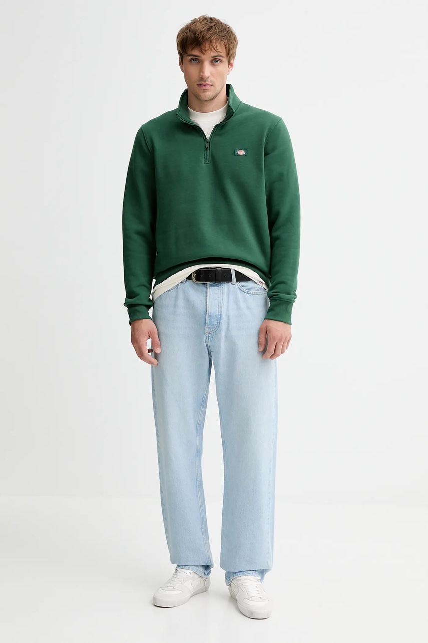 Кофта Dickies цвет зелёный однотонная DK0A4XD4
