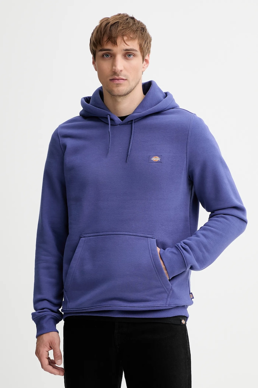 Dickies bluză culoarea violet, cu glugă, uni, DK0A4XCD
