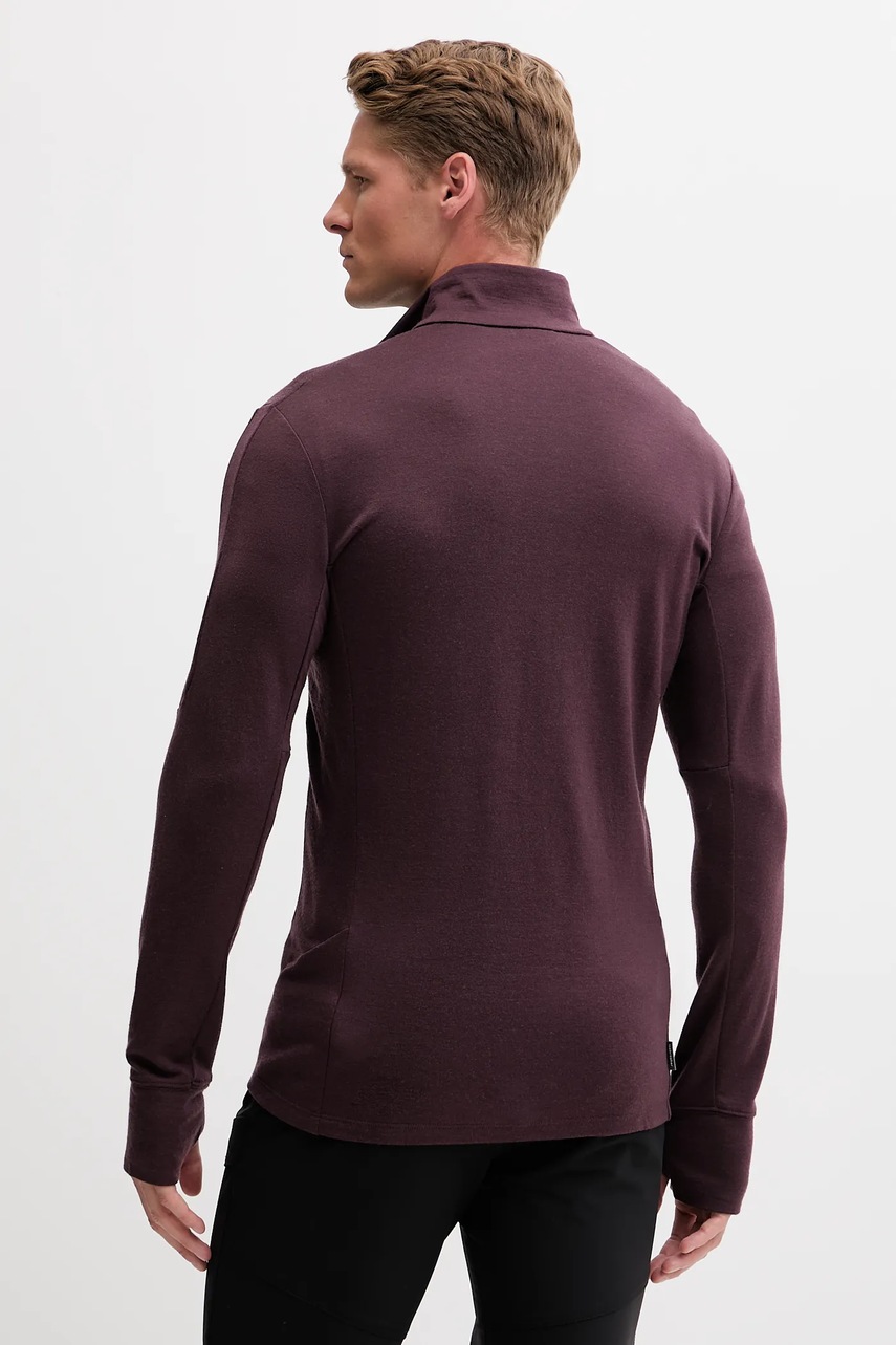 Αθλητική μπλούζα Icebreaker Mer 260 Quantu IV χρώμα: μοβ, IBBA56W10GW1 φωτογραφία