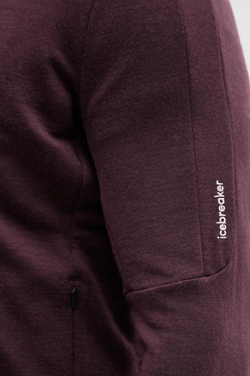 Αθλητική μπλούζα Icebreaker Mer 260 Quantu IV χρώμα: μοβ, IBBA56W10GW1 φωτογραφία