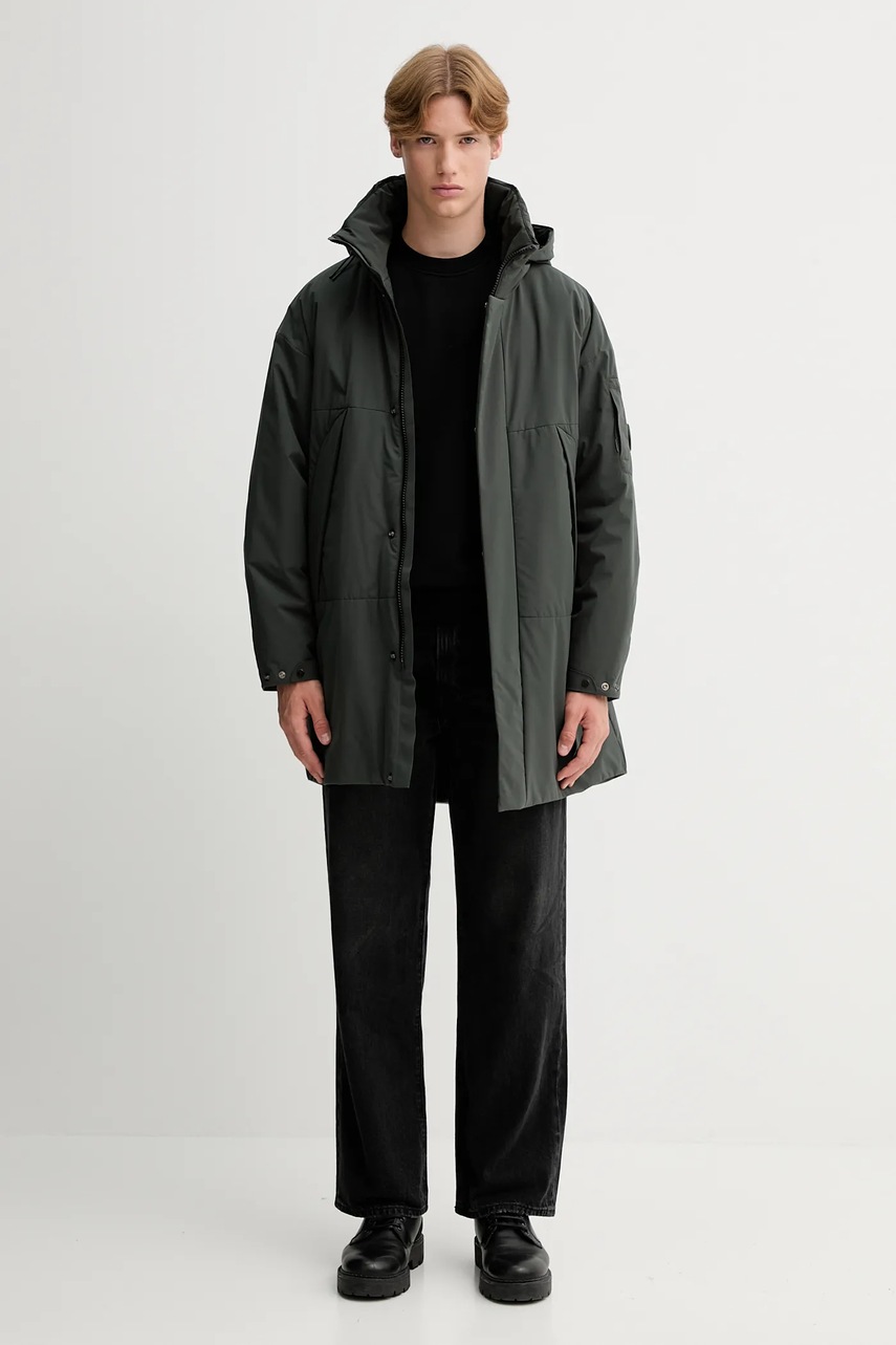 Хлопковая кофта C.P. Company цвет чёрный однотонная RFCMSS718B006372G