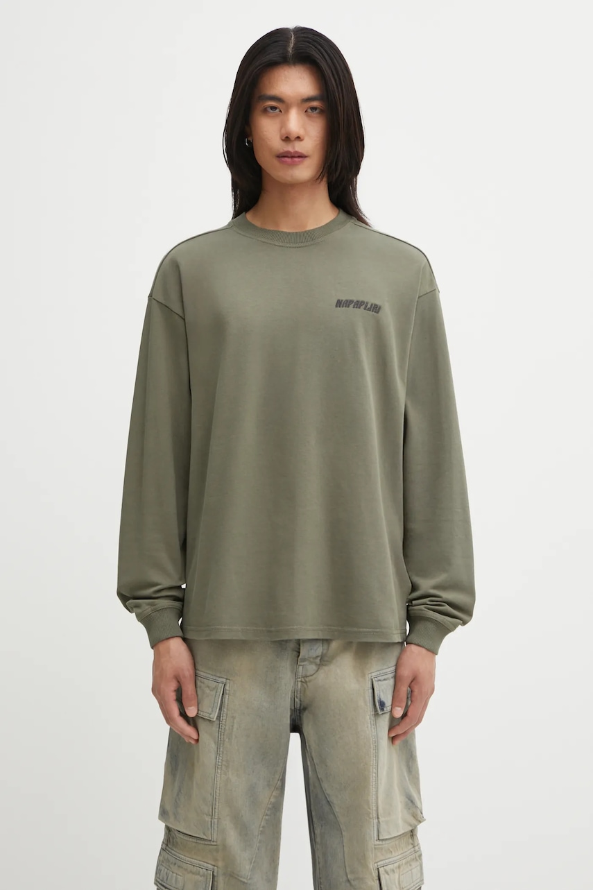 Napapijri longsleeve din bumbac S-Coldirai