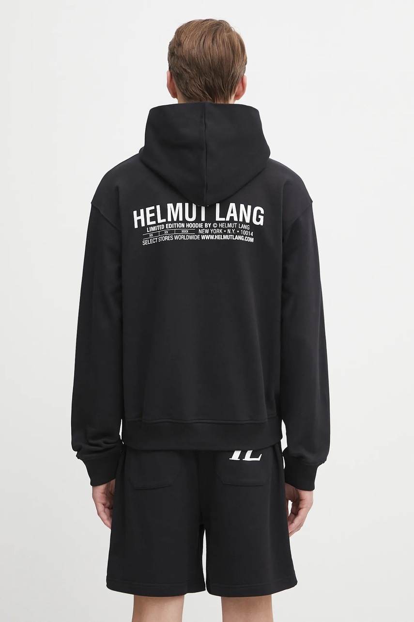Βαμβακερή μπλούζα Helmut Lang P04HM508 μαύρο S,XL,L