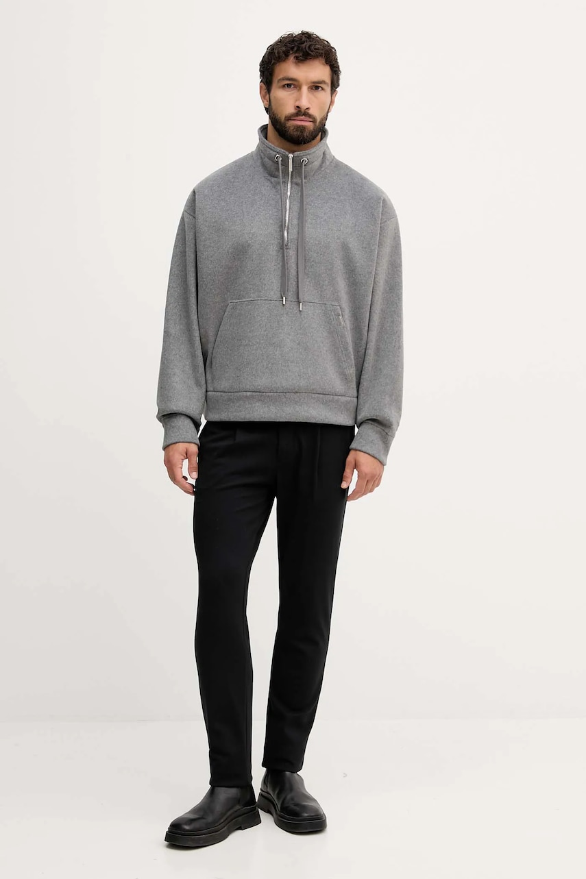 Кофта Michael Kors цвет серый однотонная CF552P1JW6 Кофта Michael Kors цвет серый однотонная CF552P1JW6