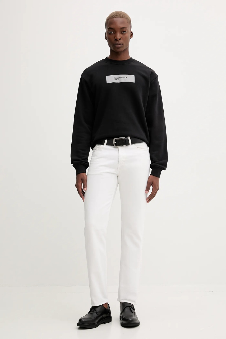 Кофта Karl Lagerfeld Jeans цвет чёрный с принтом A4M20017