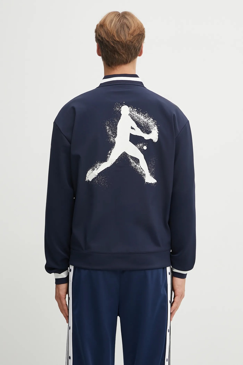 Mikina Lacoste pánská, tmavomodrá barva, hladká, SH1045