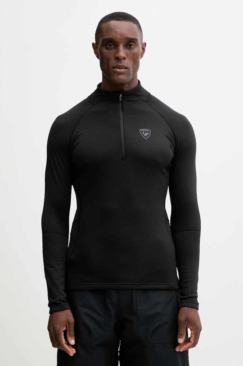 Rossignol hanorac BLACKSIDE culoarea negru, uni, RLNML10