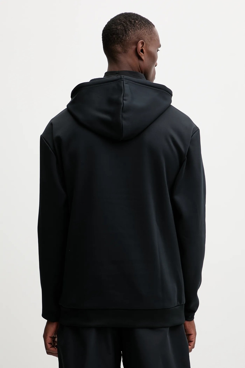 Αθλητική μπλούζα Oakley RIDER χρώμα: μαύρο, με κουκούλα, FOA402381 φωτογραφία