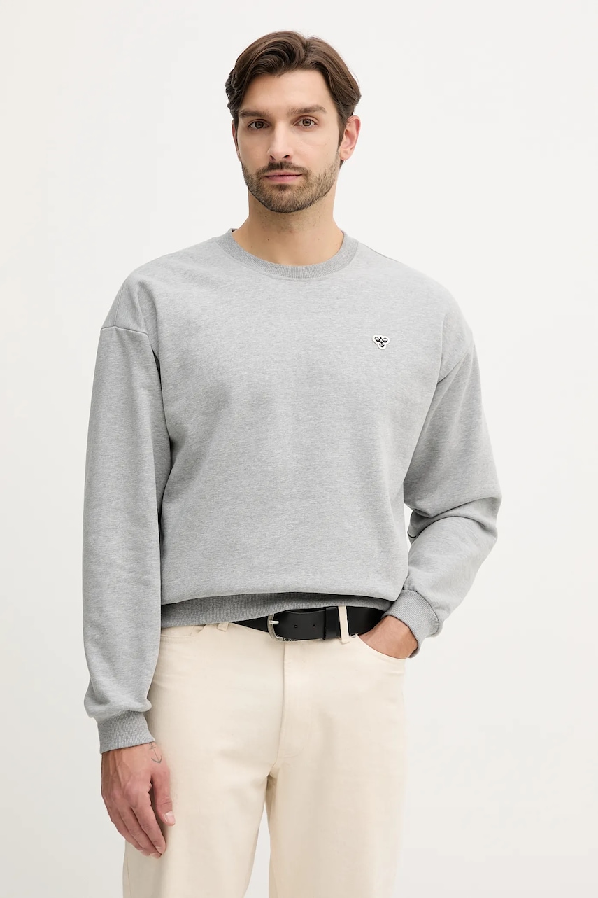 Hummel bluză culoarea gri, uni, 230778