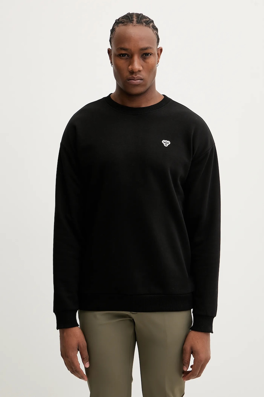 Hummel bluză culoarea negru, uni, 230778