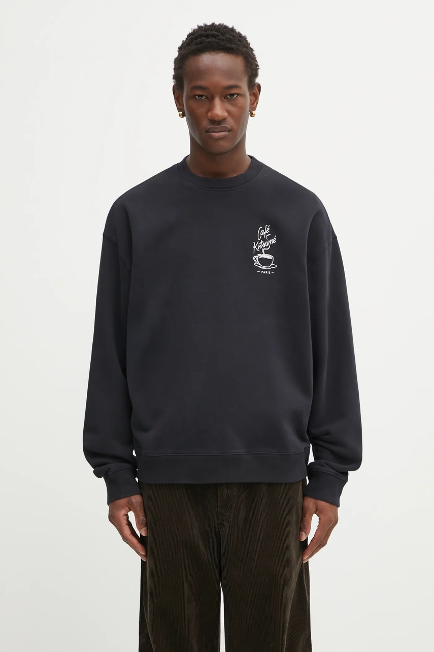 Café Kitsuné hanorac de bumbac Coffee Cup Relaxed