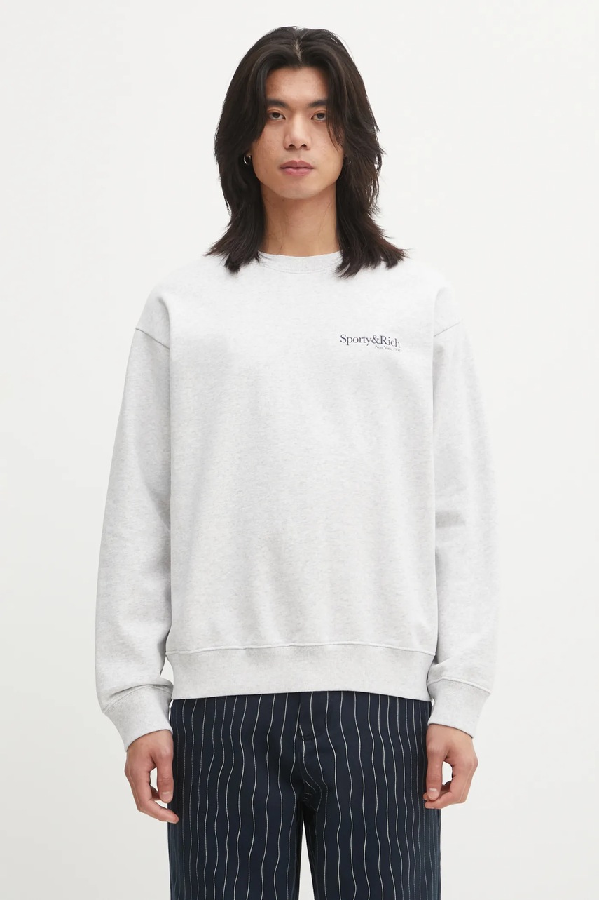 Sporty & Rich hanorac de bumbac Run Club