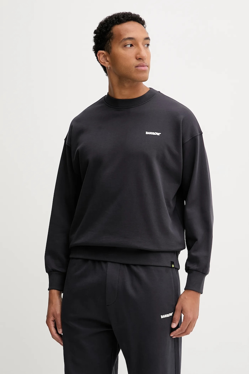 Barrow hanorac de bumbac culoarea gri, cu imprimeu, F5BWUASW069