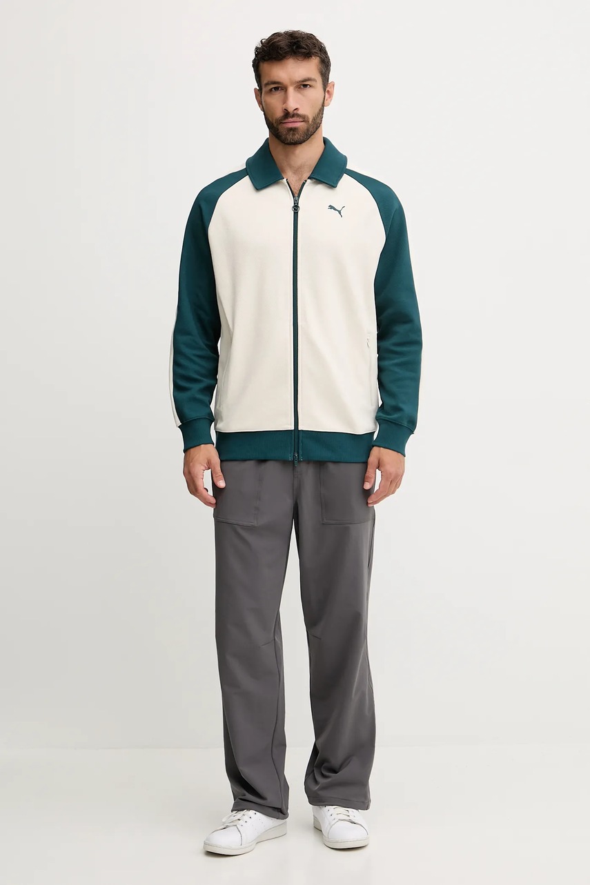 Кофта Puma цвет бежевый однотонная 632994