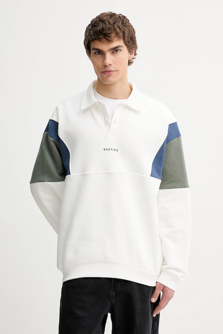 Kaotiko bluză culoarea alb, cu imprimeu, AR096-01-G002