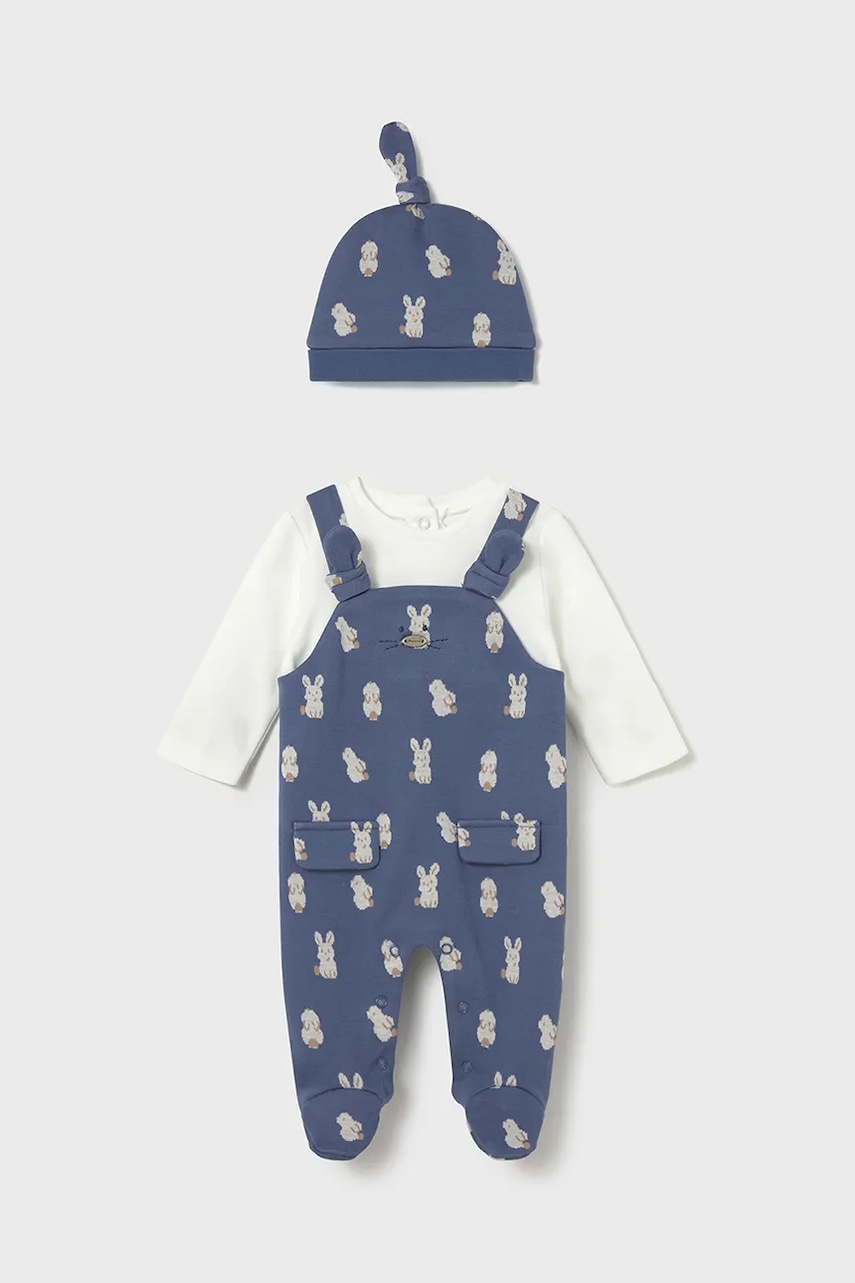 Mayoral Newborn salopetă și pălărie pentru bebeluși 2609