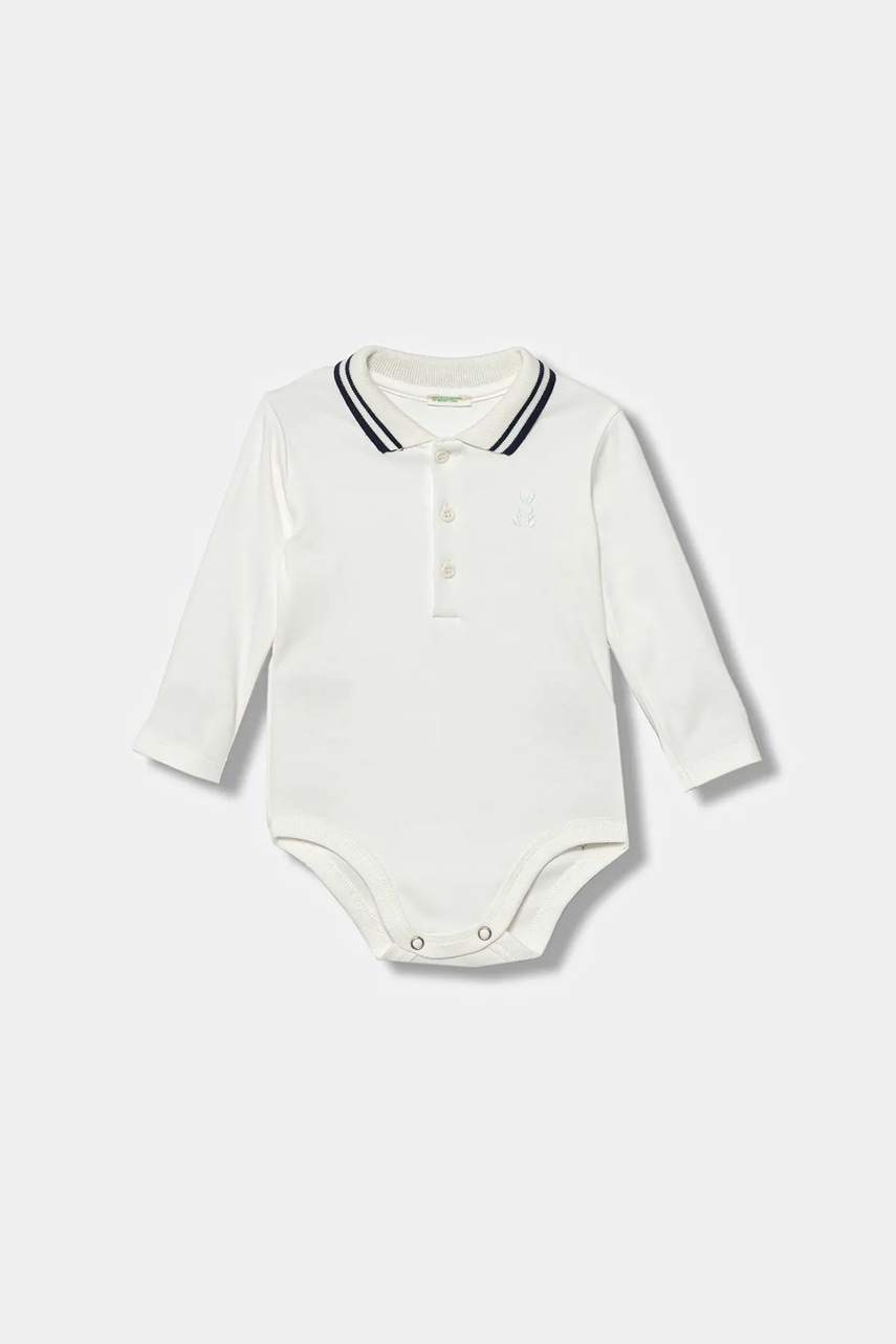 United Colors of Benetton body din bumbac pentru bebeluși 3CDIAB00F