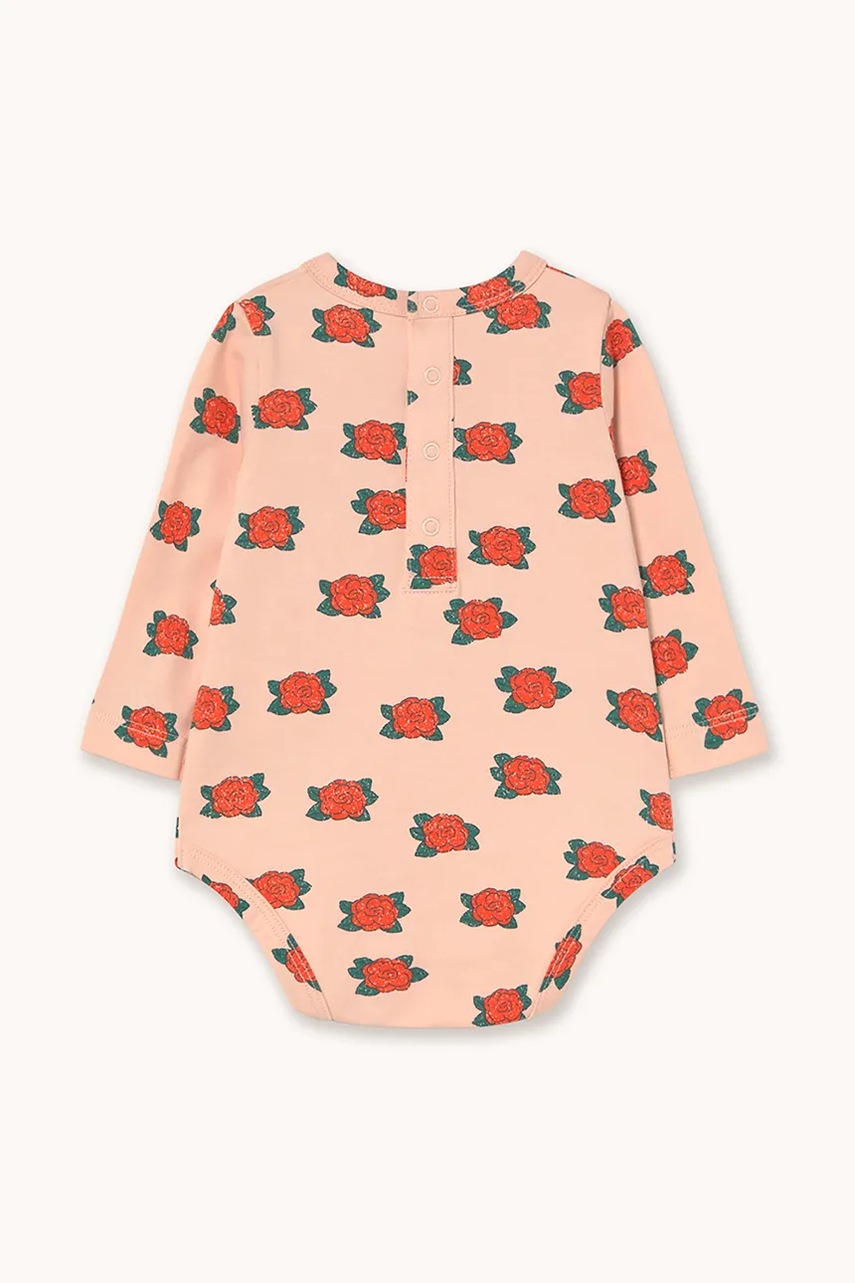 Детское боди из хлопка Tinycottons CAMELIAS BODY AW25-202