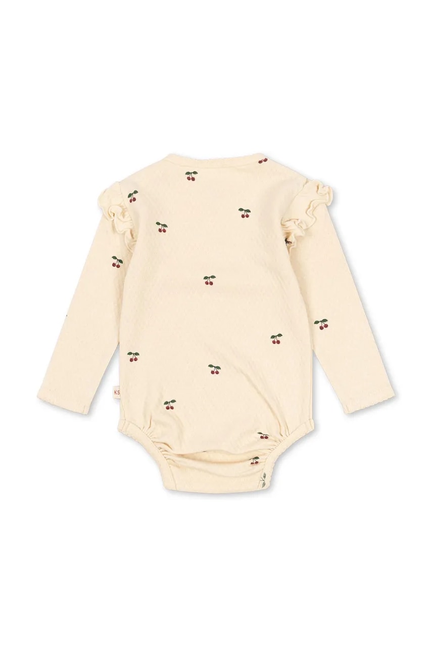 Детское боди из хлопка Konges Sløjd SUI FRILL BODY GOTS KS104002 Детское боди из хлопка Konges Sløjd SUI FRILL BODY GOTS KS104002