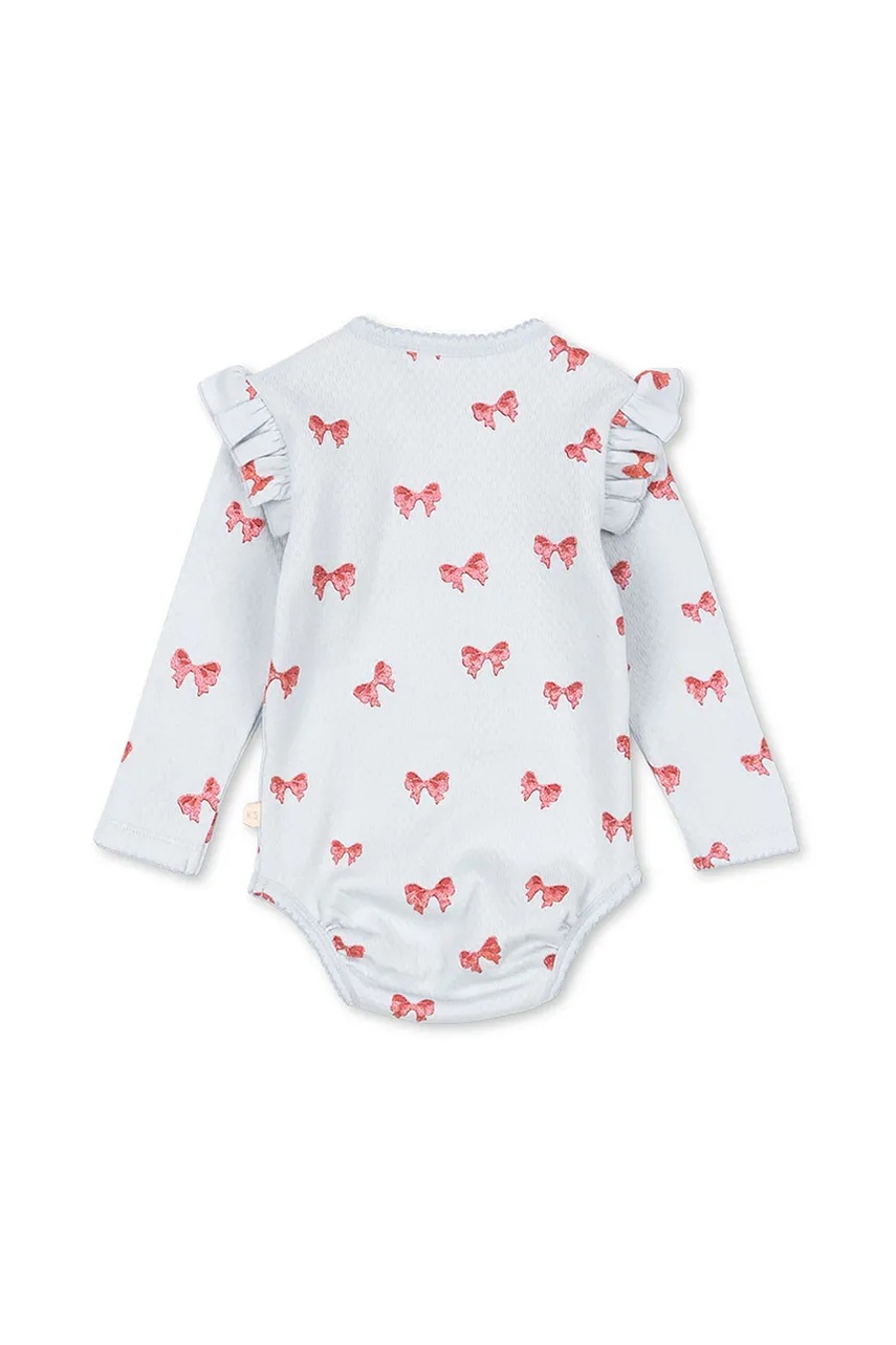 Детское боди из хлопка Konges Sløjd SUI FRILL BODY GOTS KS104002