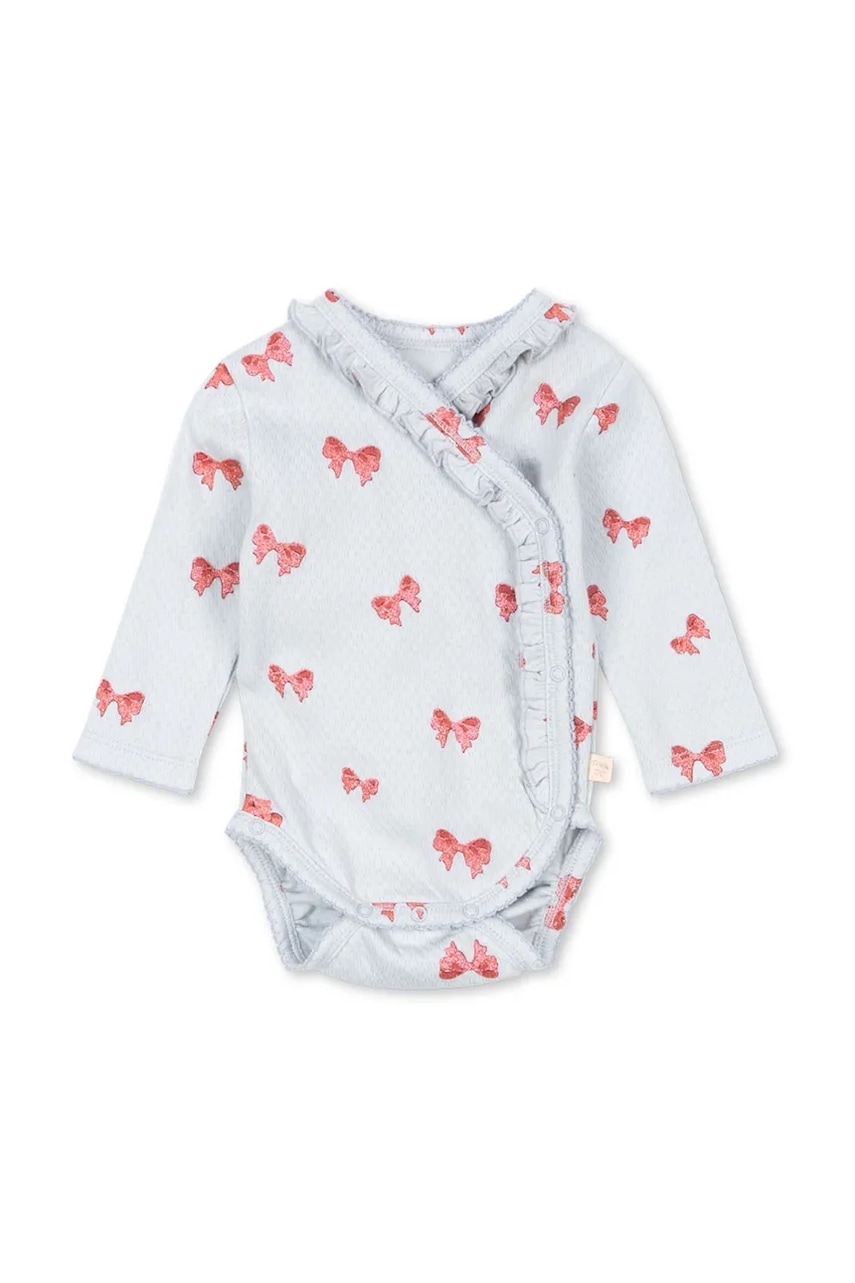 Levně Bavlněné kojenecké body Konges Sløjd SUI NEWBORN FRILL BODY GOTS KS104004