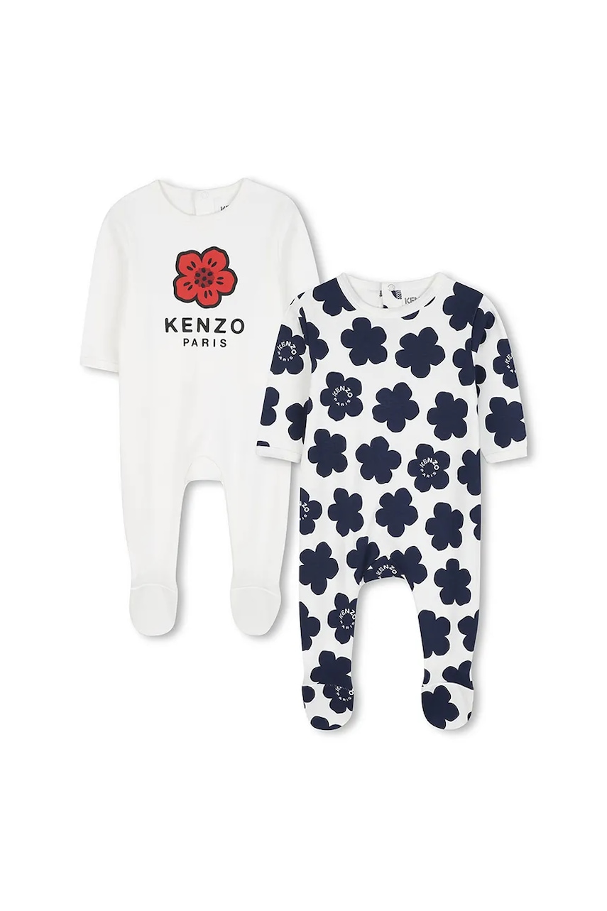 Kenzo Kids salopetă din bumbac pentru bebeluși 2-pack K61251