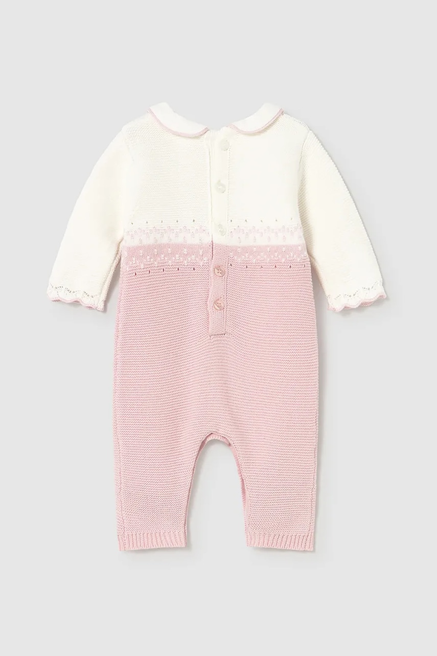 Хлопковый комбинезон для младенцев Mayoral Newborn 2601 Хлопковый комбинезон для младенцев Mayoral Newborn 2601