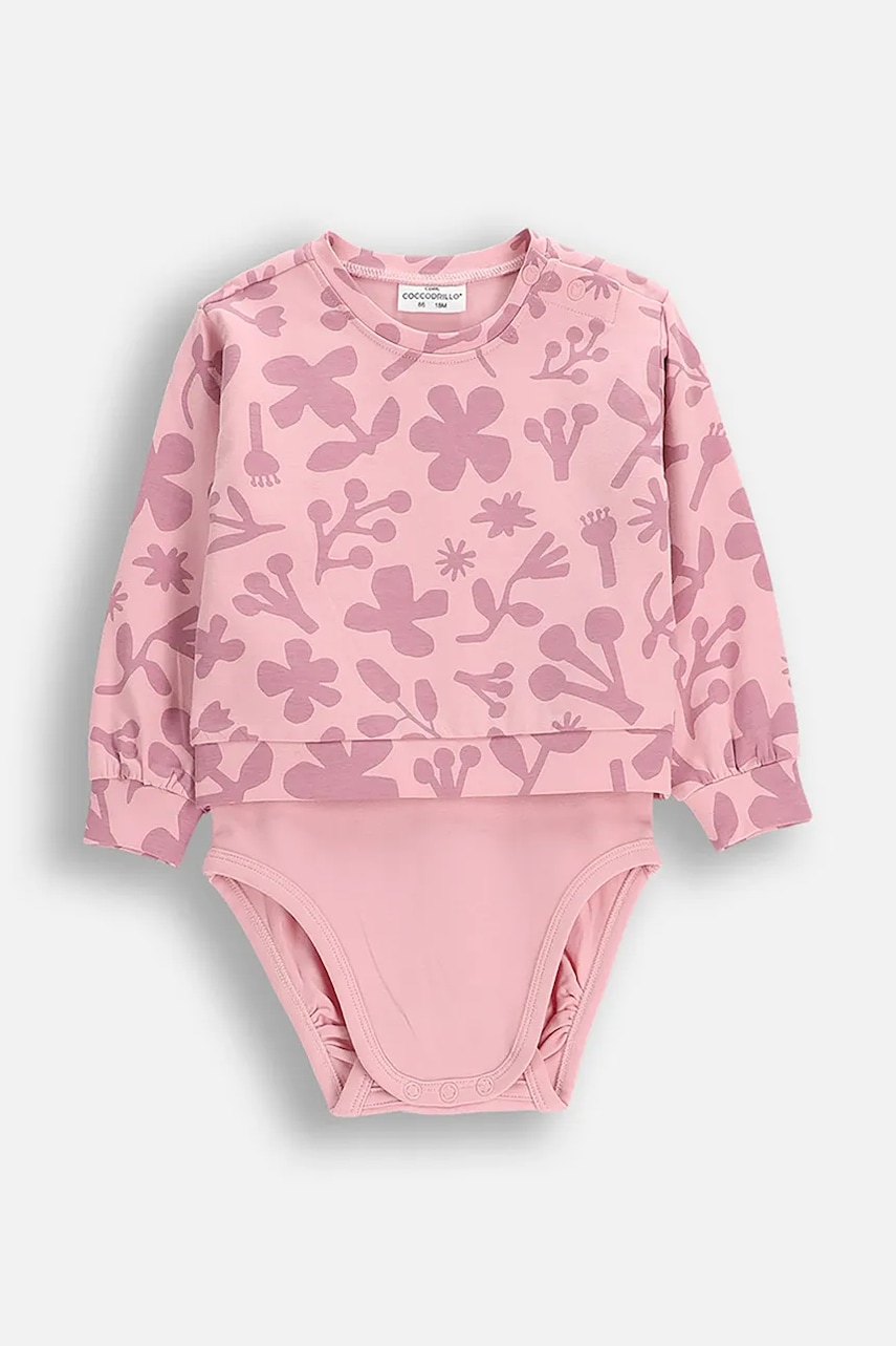 Levně Kojenecké body a mikina Coccodrillo TEDDY BEAR GIRL NEWBORN