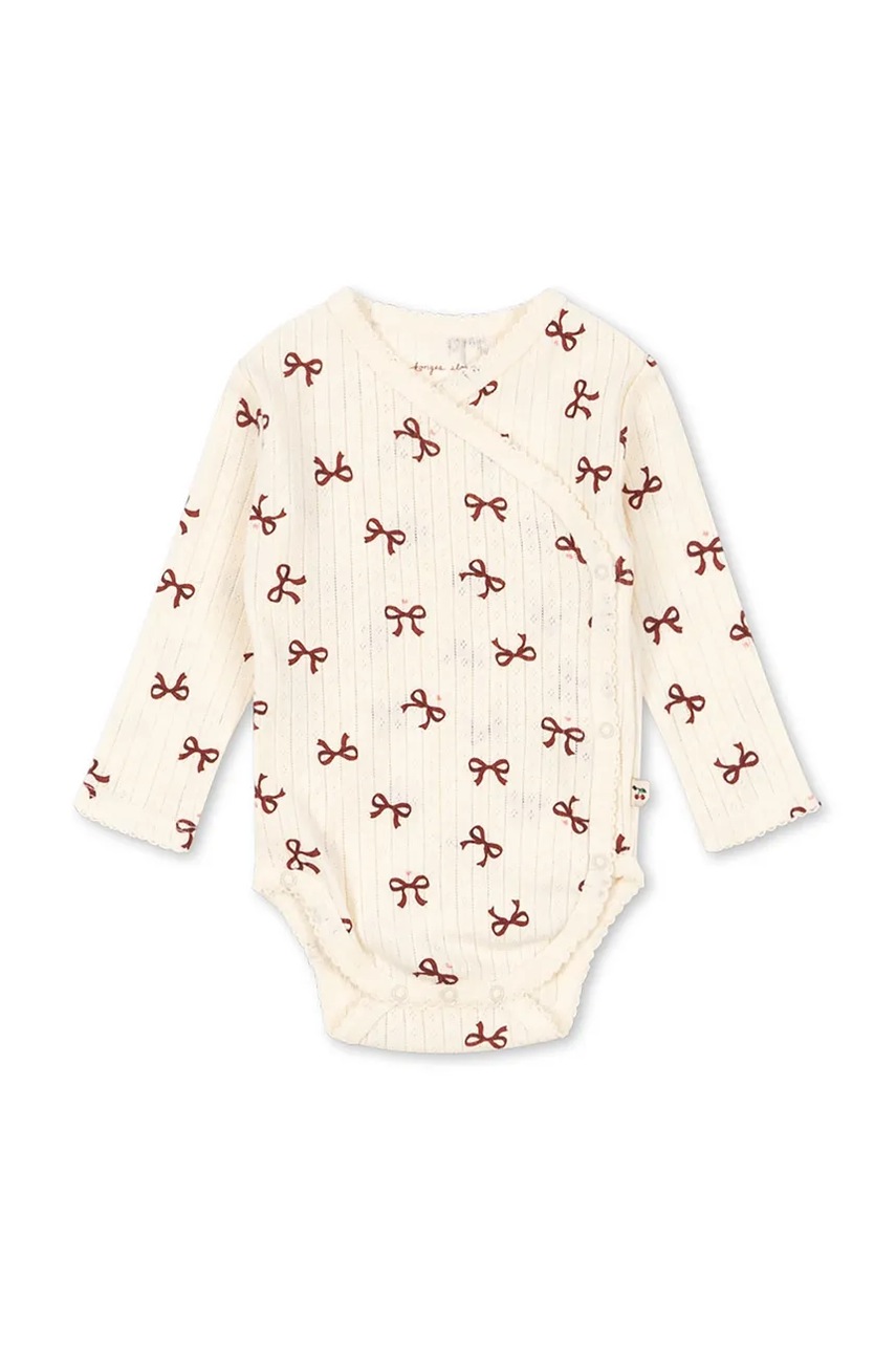 Konges Sløjd body din bumbac pentru bebelusi MINNIE NEWBORN BODY GOTS KS104377