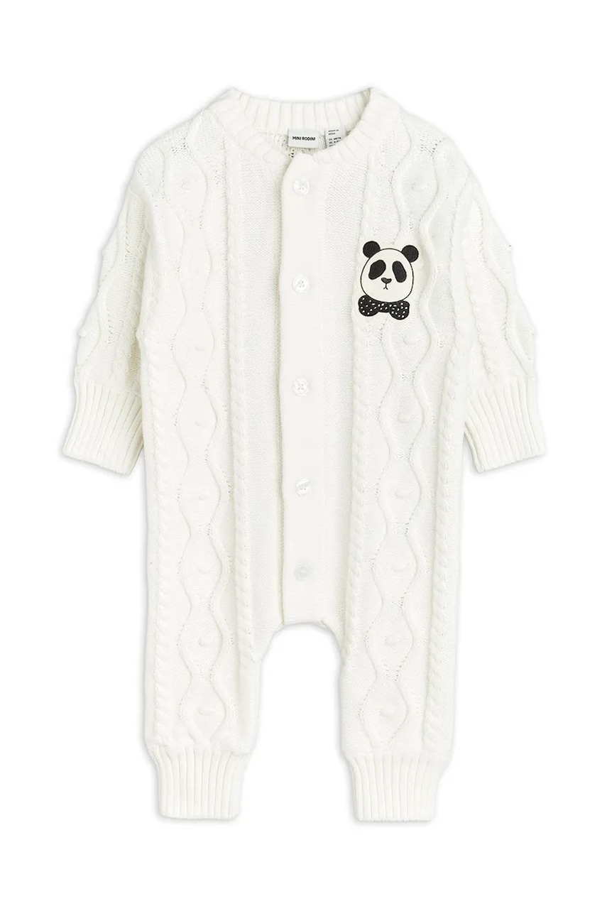 Mini Rodini salopete bebeluși din bumbac Panda 2564011011