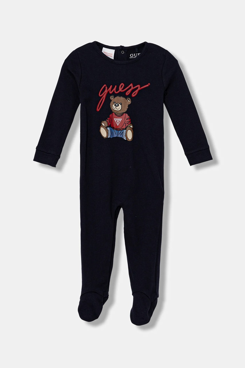 

Бебешки памучни ританки Guess H5YW11 KA6W4, Тъмносин