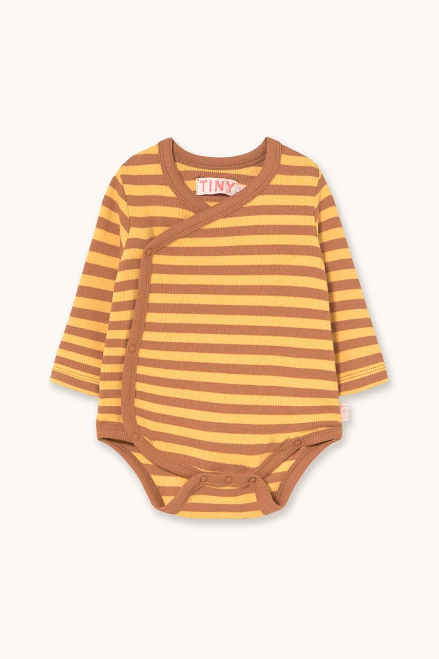 Tinycottons body bebe STRIPES RIB CROSSED BODY AW25-028