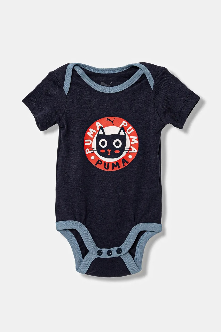 Детское боди из хлопка Puma MINICATS Newborn 2-Pack Graphic Bodysuit Set INF 2 шт 689736 Детское боди из хлопка Puma MINICATS Newborn 2-Pack Graphic Bodysuit Set INF 2 шт 689736