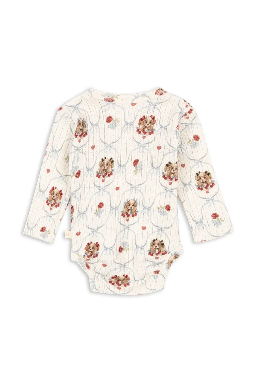 Детское боди из хлопка Konges Sløjd MINNIE NEWBORN BODY GOTS KS103919